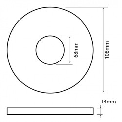 Joint WC pour sortie de cuvette SAS l.9.5 x H.15 x P.1 cm - SOMATHERM FOR YOU