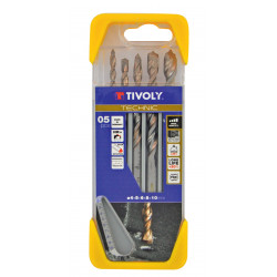 Coffret de 5 forets gradués technic béton, Diam.4 à 10 mm TIVOLY 10960470034 de marque TIVOLY, référence: B6667000