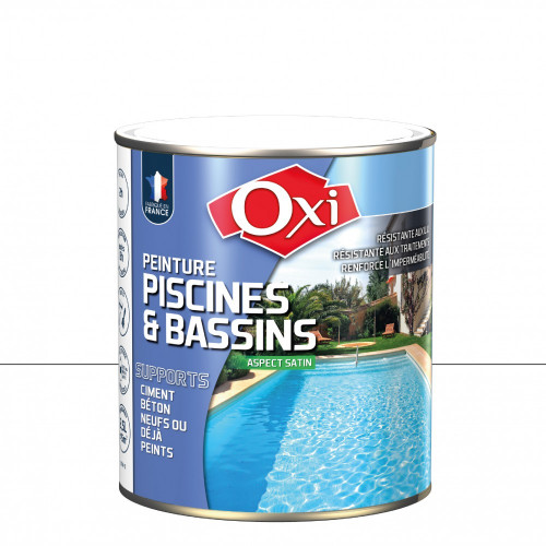 Peinture piscine et bassin extérieur OXYTOL, blanc, 2.5 l - OXI