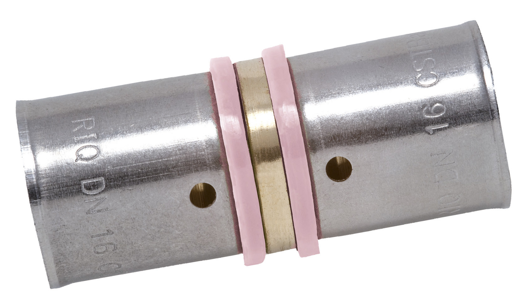 QUICK PLOMBERIE Raccord droit à sertir laiton D.12 pour tube en per - vue 2