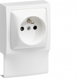 Adaptateur blanc pour moulure, H. 10.2 x P.4.3 cm de marque TEHALIT, référence: B6678400