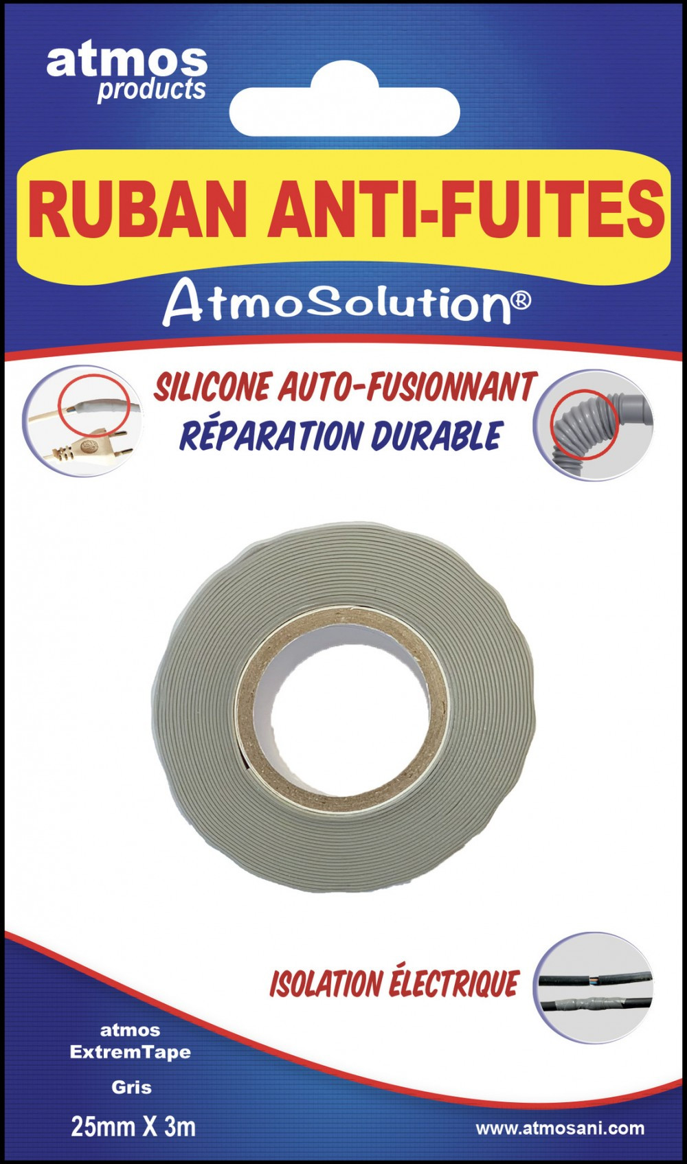 Ruban anti fuite Atmos EXTREM TAPE 25 mm x 3 - vue 2