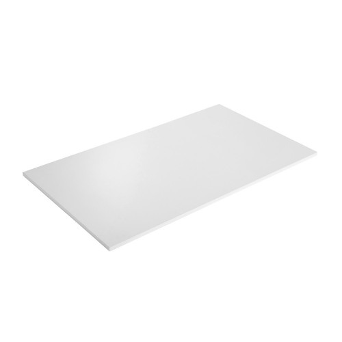 Plateau de table aggloméré blanc, L.120 x l.70 cm x Ep.18 mm - Centrale Brico