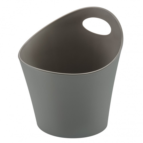 Pot range-couverts plastique gris-gris n°1 L.12 x H.13 cm - Centrale Brico