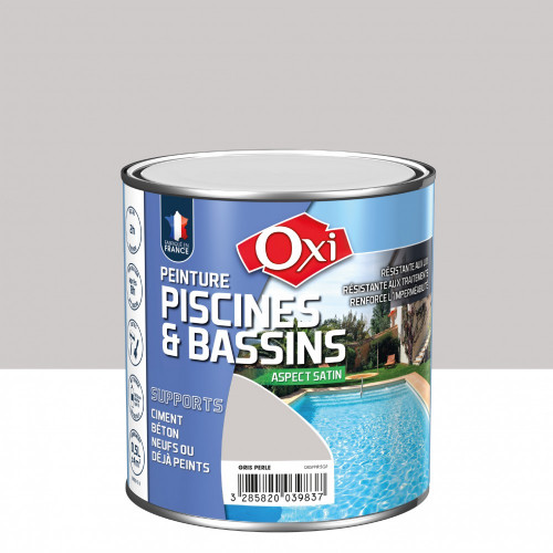 Peinture piscine et bassin extérieur OXYTOL, gris, 0.5 l - OXI
