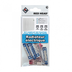 Kit de fixation pour radiateur avec borne de connexion de marque Centrale Brico, référence: B6691800