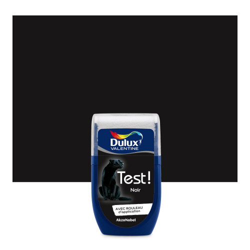 Testeur peinture Crème de couleur noir satin 30 mL - DULUX VALENTINE - DULUX VALENTINE