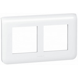 Plaque double horizontal Mosaic, LEGRAND blanc - LEGRAND