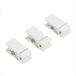 Lot de 3 pinces décorative réutilisable COMMAND, blanc nacré - COMMAND