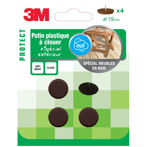 Lot de 4 patins en plastique 3M - 3M
