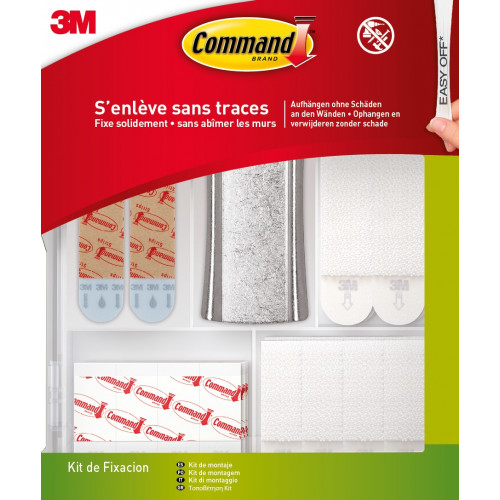 Lot de 48 languettes adhésives Multi-usages COMMAND, blanc - COMMAND