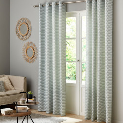Rideau tamisant, Ming vert émeraude l.140 x H.260 cm - Centrale Brico