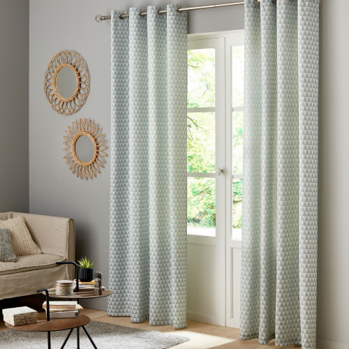 Rideau tamisant, Ming vert émeraude l.140 x H.260 cm - Centrale Brico