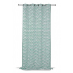 Rideau tamisant, Ming vert émeraude l.140 x H.260 cm - Centrale Brico