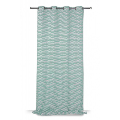 Rideau tamisant, Ming vert émeraude l.140 x H.260 cm - Centrale Brico