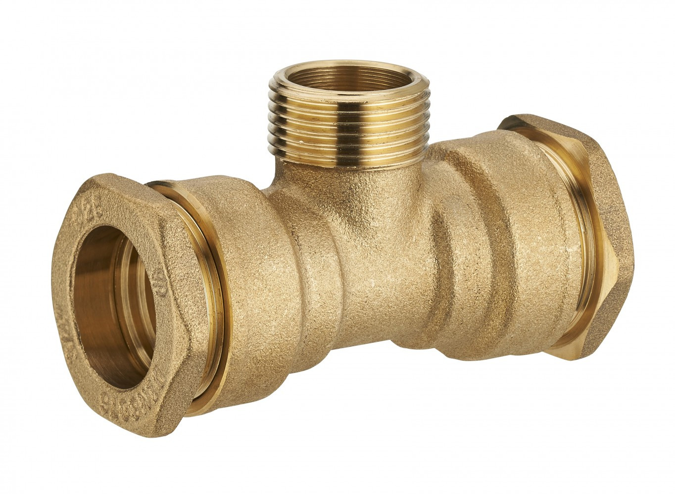 TE M1 à compression laiton D.32 pour tube en polyéthylène
