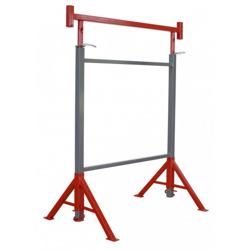 Tréteau à pieds tournants HAEMMERLIN, hauteur réglable de 1.2 à 2 m - HAEMMERLIN