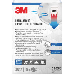 3M Masque anti poussière pliable FFP3 avec soupape - Blanc - Lot de 2 -  Masques FFP3