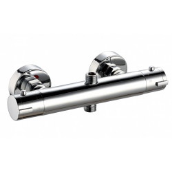 Mitigeur thermostatique douche chrome chromé New orleans - Centrale Brico