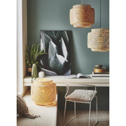 Lampe nature bambou naturel, LUSSIOL Doramu - LUSSIOL