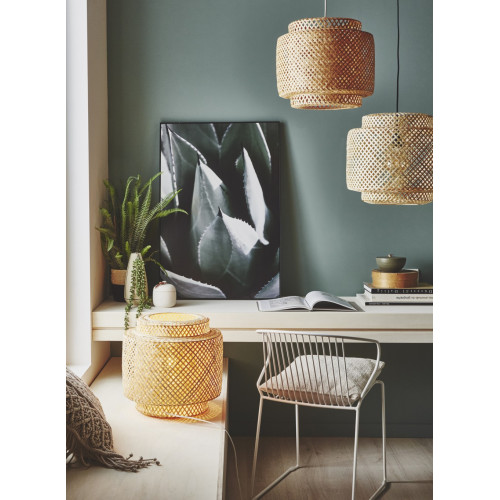 Lampe nature bambou naturel, LUSSIOL Doramu - LUSSIOL