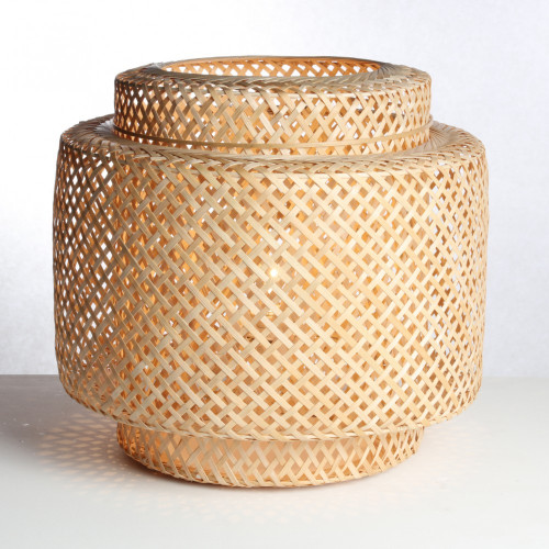 Lampe nature bambou naturel, LUSSIOL Doramu - LUSSIOL
