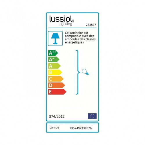 Lampe nature bambou naturel, LUSSIOL Doramu - LUSSIOL