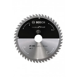 Lame de scie circulaire BOSCH Bois190 x 30 x 48t pour outil sans fil de marque BOSCH, référence: B6717500