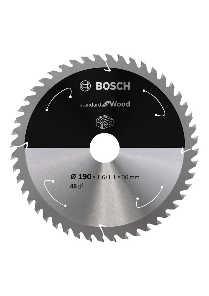Lame de scie circulaire BOSCH Bois190 x 30 x 48t pour outil sans fil