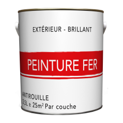 Peinture fer extérieur blanc glossy 2.5 l de marque Centrale Brico, référence: B6726200