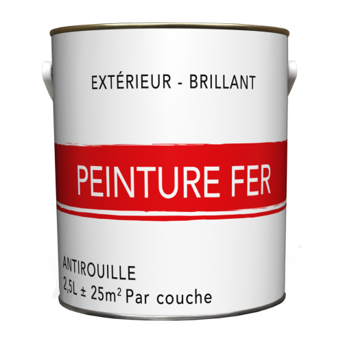 Peinture fer extérieur blanc glossy 2.5 l - Centrale Brico