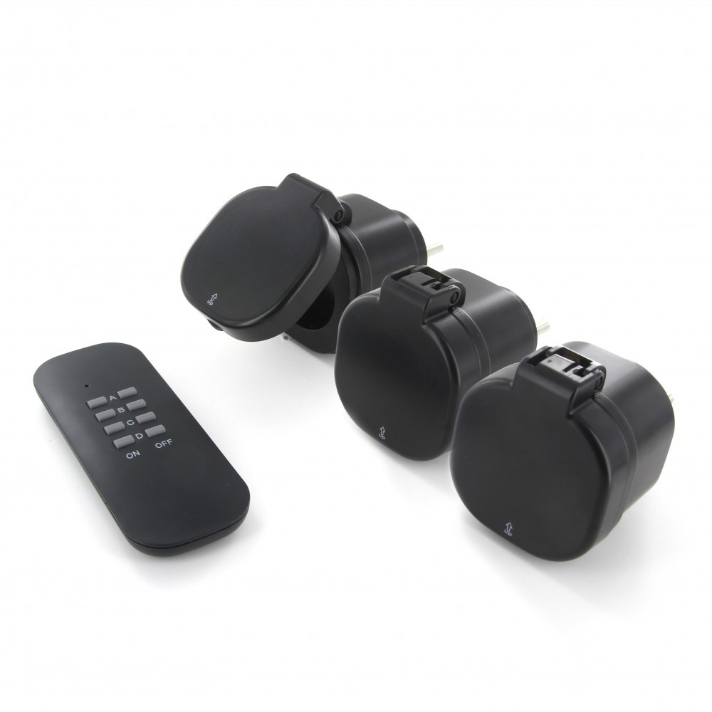 3 prises télécommandées intérieure / extérieure 16 a CHACON, 3000 W