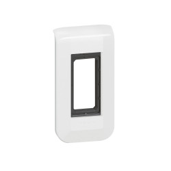 Support et plaque simple 1 module Mosaic, LEGRAND, blanche - LEGRAND