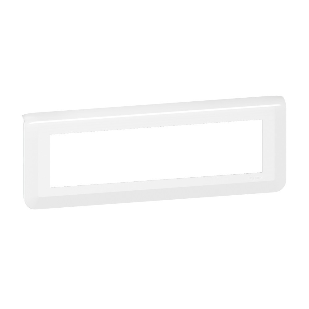 Support et plaque quadruple Mosaic, LEGRAND, blanche