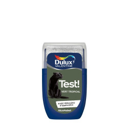 Testeur peinture Crème de couleur vert tropical satiné 30 mL - DULUX VALENTINE - DULUX VALENTINE