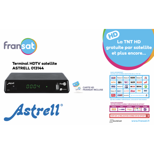 Décodeur satellite HD fransat hd ASTRELL 013144 - ASTRELL