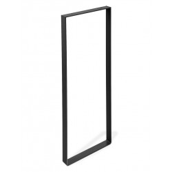 Pied rectangle à visser pour table console REI en acier mat noir de marque REI, référence: B6743800