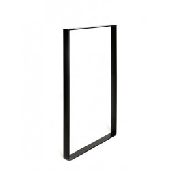 Pied pour meubles, tables et bars rectangle REI à visser acier mat noir de marque REI, référence: B6743900