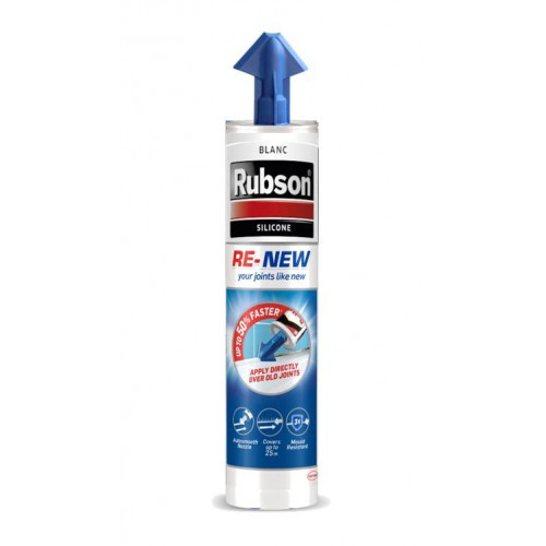 Mastic d'étanchéité cuisine et bain RUBSON Renew blanc 280 ml - RUBSON