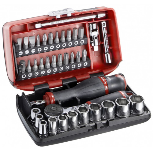 Coffret douille 1/4" 6 pans métriques FACOM R2NANOPB, 38 pièces - FACOM
