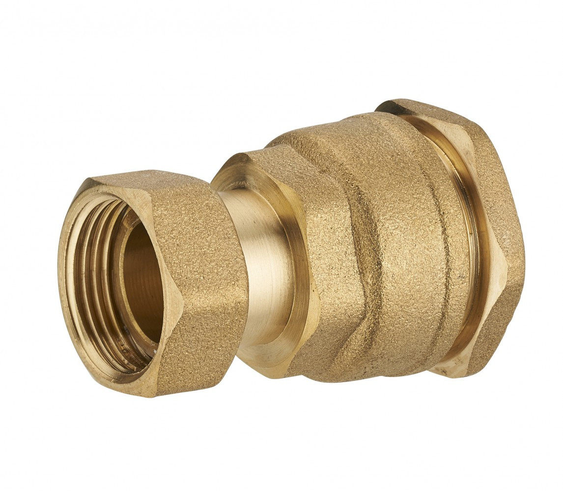 Manchon de raccordement à compression laiton F 20 x 27 pour tube en polyéthylène