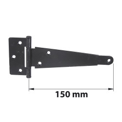 Penture anglaise axe composite L. 150 mm acier noir mat de marque AFBAT, référence: B6754300