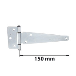 Penture anglaise axe composite L. 150 mm acier zingué blanc de marque AFBAT, référence: B6754400