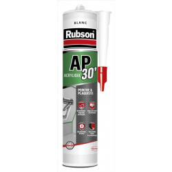 Mastic d'étanchéité mur et boiserie intérieur RUBSON AP30 blanc 300ml de marque RUBSON, référence: B6755700