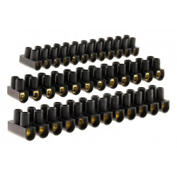 Lot 6 barrettes de dominos électriques, 2,5 mm² pour rigide et souple ZENITECH de marque ZENITECH, référence: B6757500