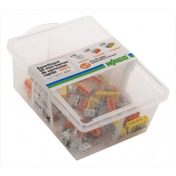 Assortiment de 50 minibornes automatiques, 2,5 mm² pour rigide WAGO de marque WAGO, référence: B6758000