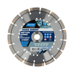 Disque diamant extrême segmenté pour matériaux de construction NORTON,Diam.230mm de marque NORTON, référence: B6767000