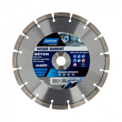 Disque diamant intensif segmenté pour matériaux de construction NORTON,Diam230mm de marque NORTON, référence: B6767300