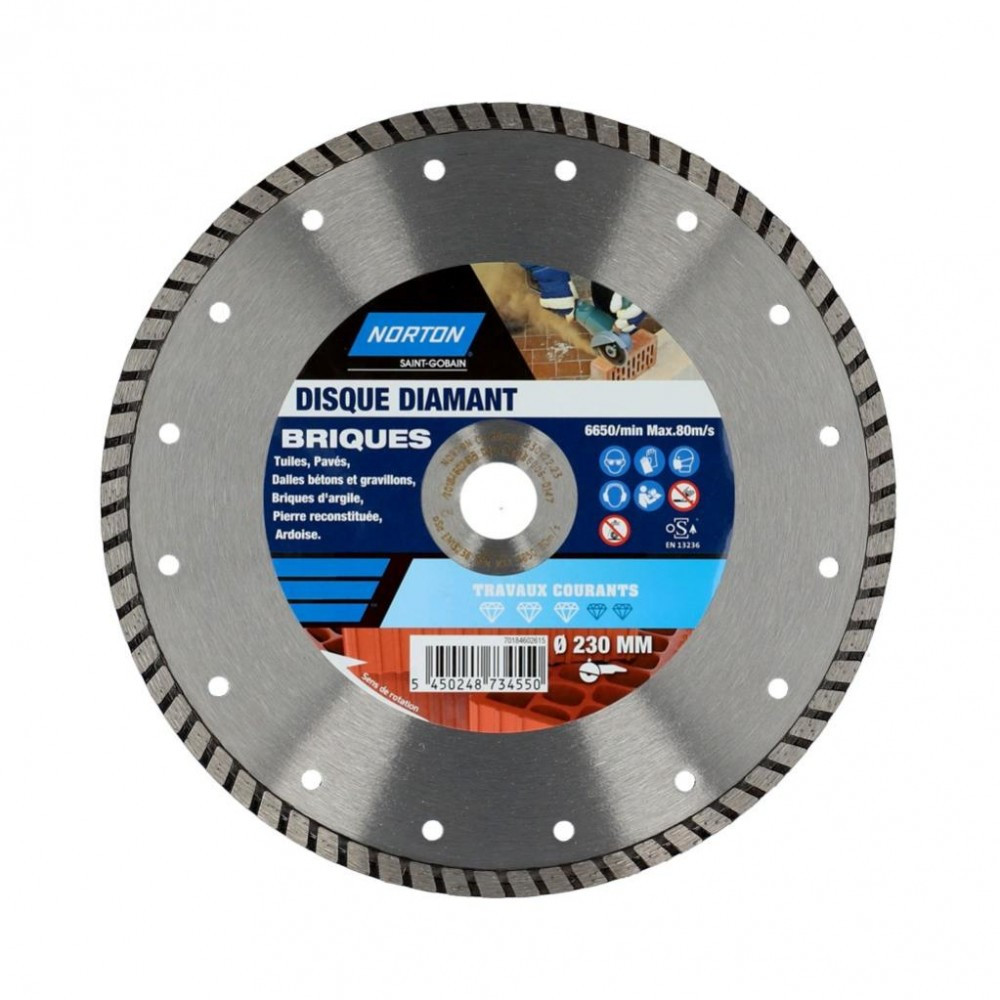 NORTON Disque diamant travaux courants brique 230 - vue 2