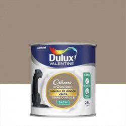 Peinture mur Crème de couleur Terre d'Argile satiné 0,5 L - DULUX VALENTINE - DULUX VALENTINE